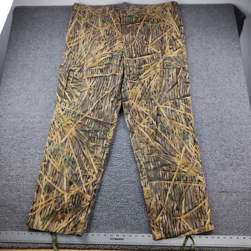 VTG Mossy Oak Cargo Pants Mens 2XL Shadow Grass Camo EUC